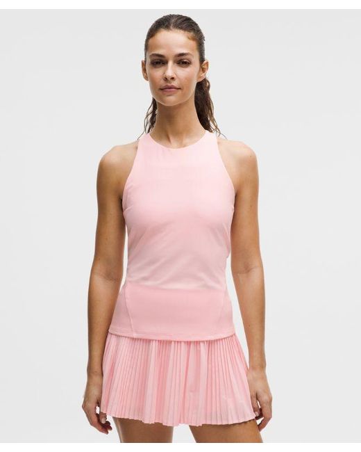 lululemon athletica Pink – Racerback High-Neck Tennis Tank Top B/C Cup – – Size Medium