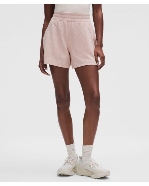 lululemon athletica Pink Scuba High-Rise Short 5"