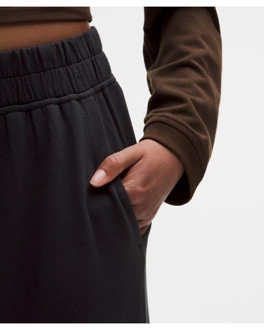 lululemon athletica White Becalm Mid-Rise Wide-Leg Pant