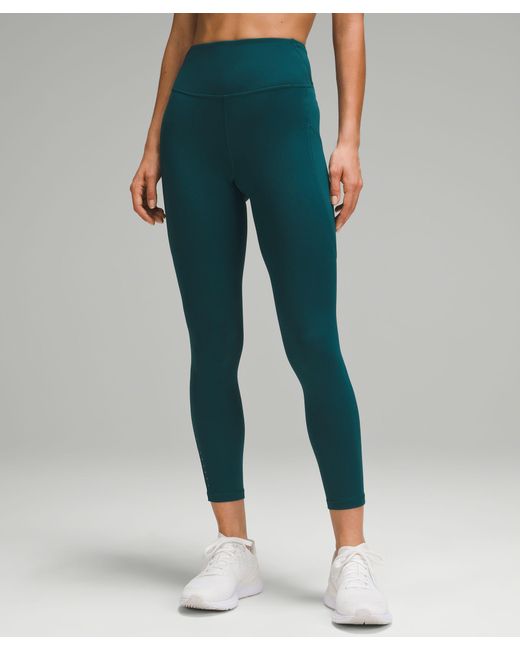 lululemon athletica Green Fast And Free High-rise Thermal Leggings 25" Pockets