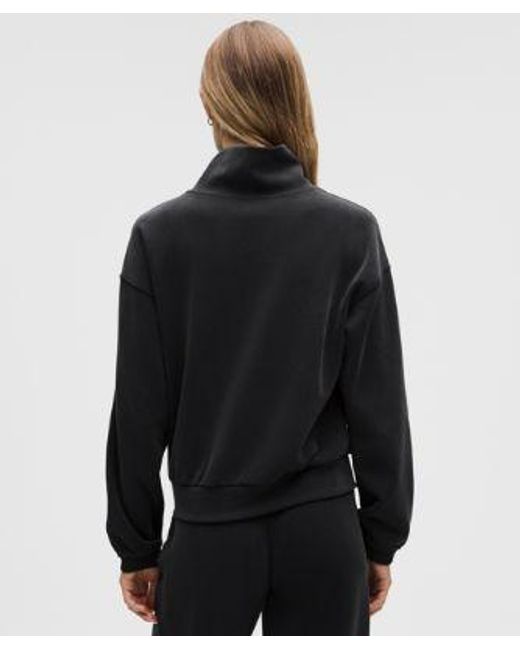 lululemon athletica Black – Brushed Softstreme Funnel Neck – – Size Medium