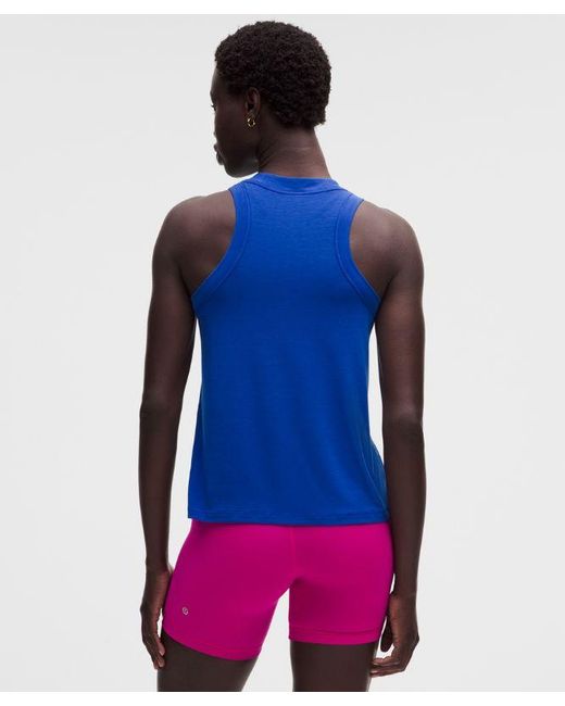 lululemon athletica Blue Jersey Training Tank Top