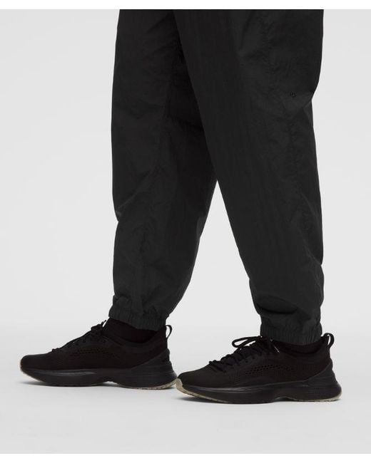 lululemon athletica Black Nylon Relaxed Track Pant for men