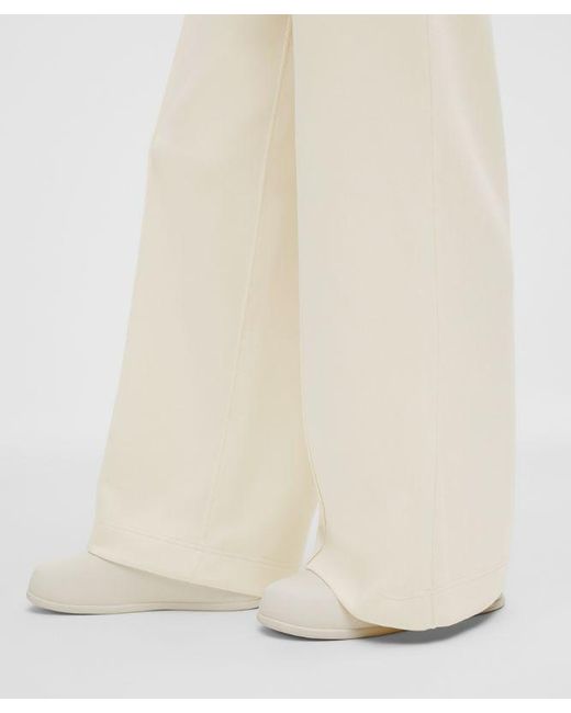 lululemon athletica Natural – Brushed Softstreme Pintuck High-Rise Wide-Leg Pants Regular – – Size Large