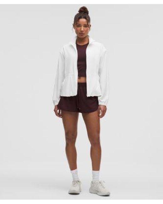 lululemon athletica White Uv-Protective Cinch-Waist Running Jacket