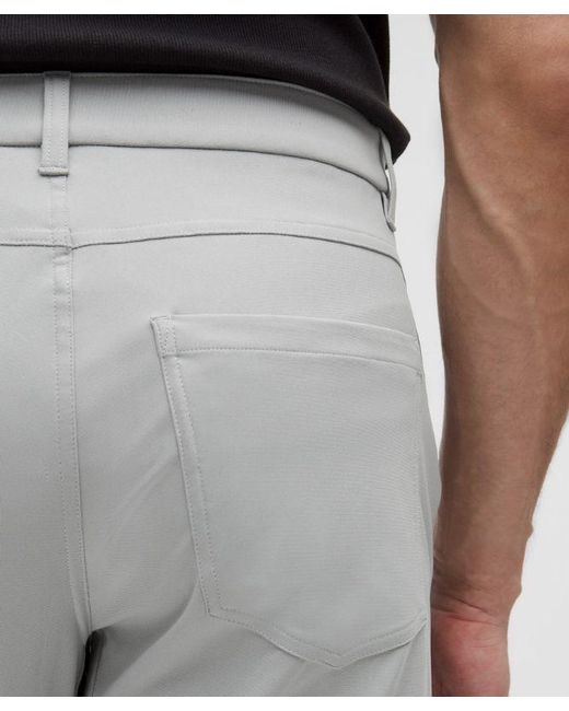 lululemon athletica Multicolor Abc Classic-fit 5 Pocket Trousers 34"l Warpstreme - Color Silver/grey - Size 30 for men
