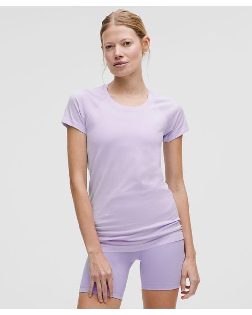 lululemon athletica Purple – Swiftly Tech Short-Sleeve Shirt 2.4 Hip Length – /Pastel – Size 4