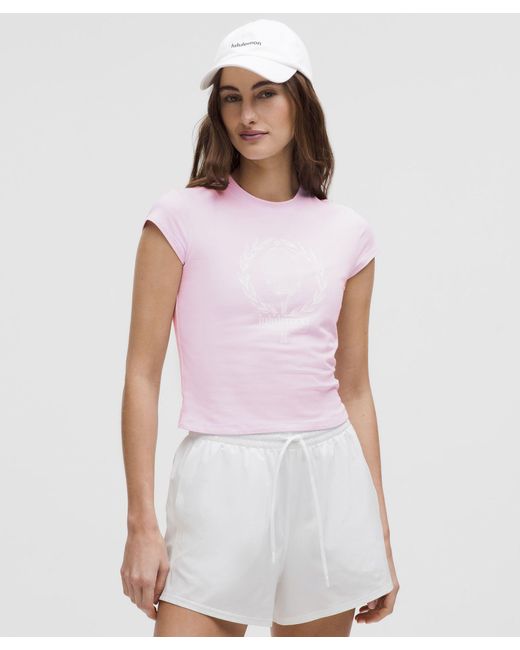 lululemon athletica Pink Organic Cotton Baby Tee