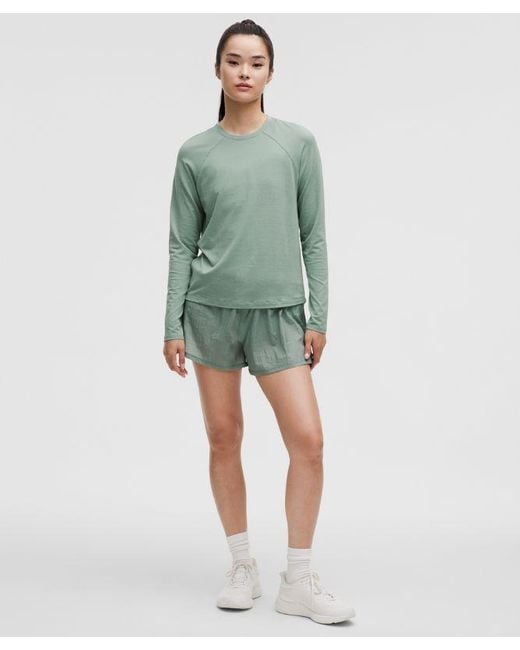 lululemon athletica Green License To Train Classic-Fit Long-Sleeve Shirt