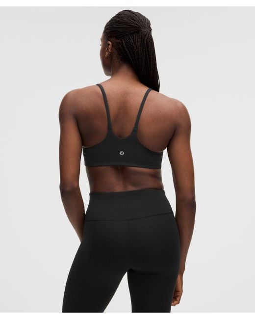 lululemon athletica Gray – Wunder Train Strappy Racer Sports Bra Light Support, C/D Cup – – Size 14