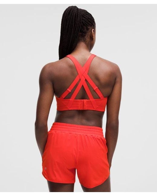 lululemon athletica Red – Energy Sports Bra High Support, B–G Cups – – Size 6