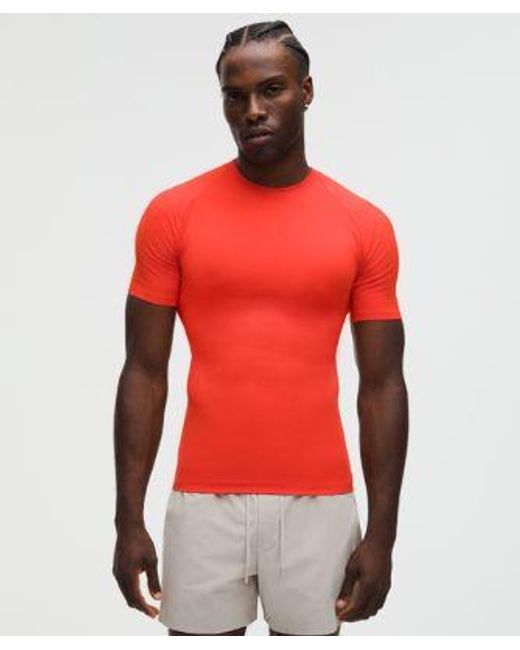 lululemon athletica Red – Repper Short-Sleeve Shirt – – Size Large for men