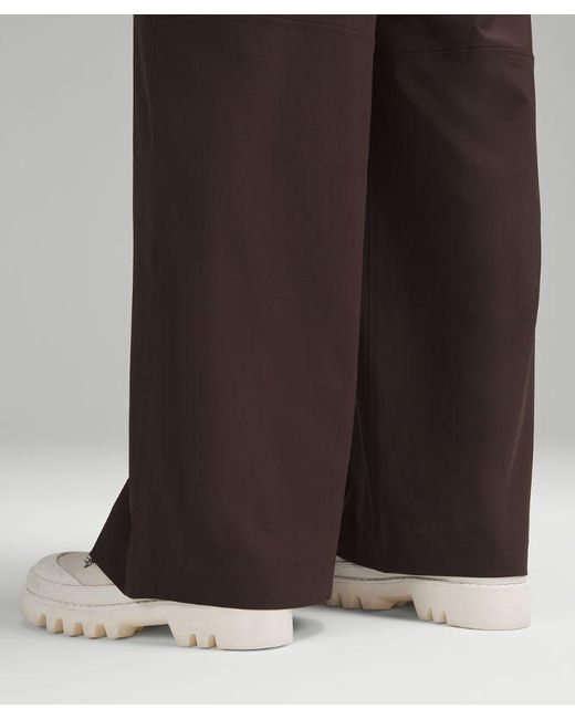 lululemon athletica Brown Swift Mid-rise Wide-leg Pants