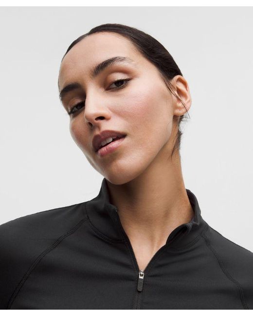 lululemon athletica Black – It's Rulu Classic-Fit Half Zip Long-Sleeve Top – – Size Small