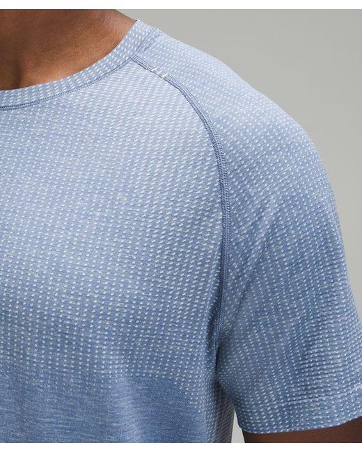 lululemon athletica Blue – Metal Vent Tech Short-Sleeve Shirt Fit – – for men