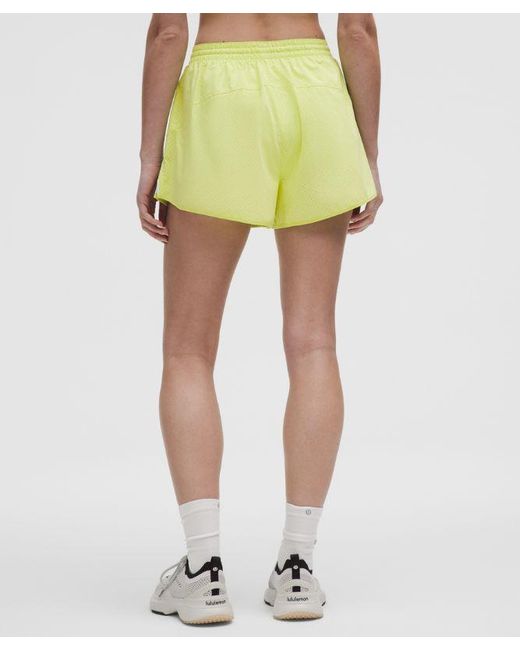 lululemon athletica Yellow Court Rival High-Rise Short 3"