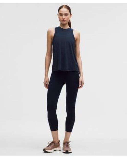 lululemon athletica Blue Jersey Training Tank Top