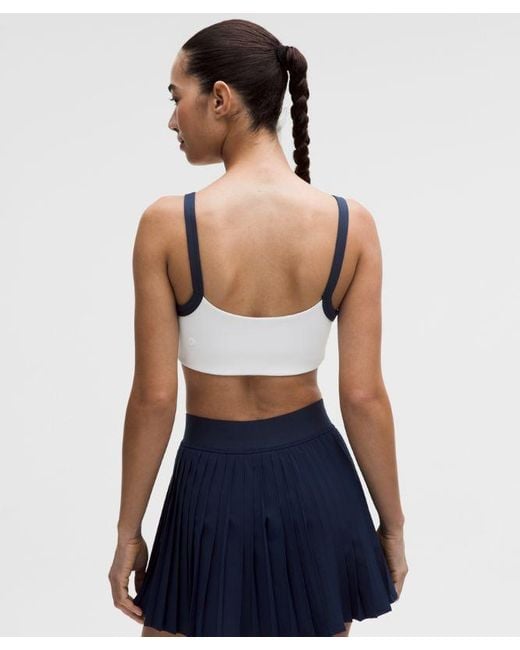 lululemon athletica Blue – Straight-Strap Sports Bra Light Support, B/C Cup Tennis Deuce – –