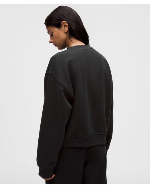 lululemon athletica Black – Steady State Crew Sweatshirt – – Size Large