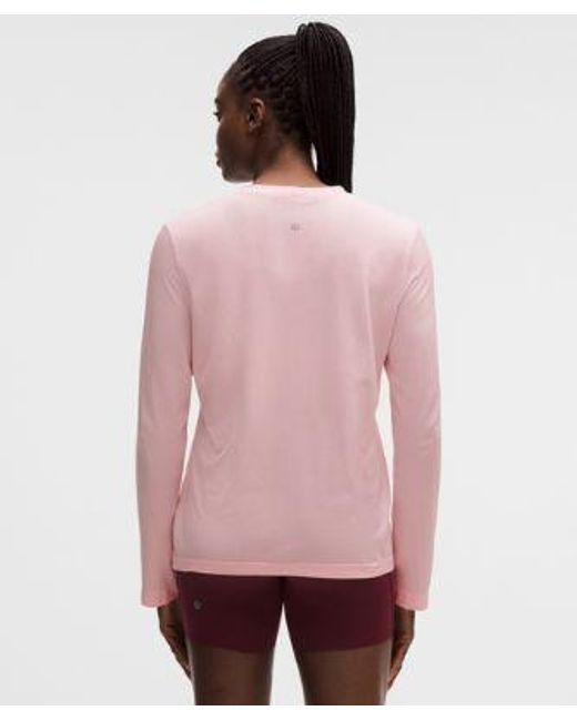lululemon athletica Pink – Swiftly Relaxed Long-Sleeve Shirt Hip Length Fit – – Size 14