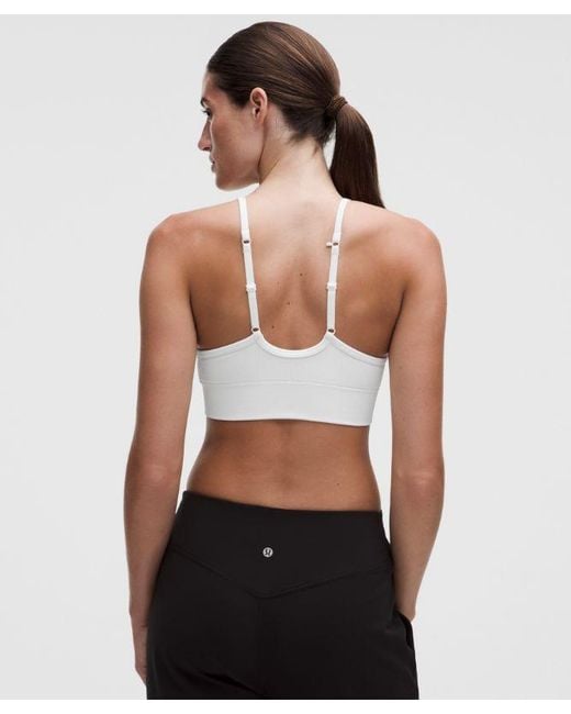 lululemon athletica White – Ebb To Street Sports Bra Light Support, B/C Cup – – Size 14