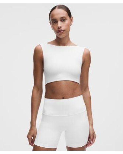 lululemon athletica White Bend This Boat And Scoop Bra