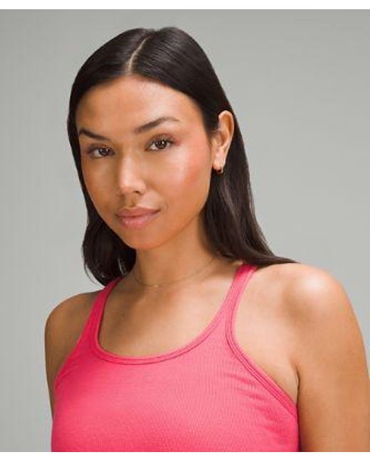 lululemon athletica Pink Hold Tight Thin Strap Racerback Tank Top