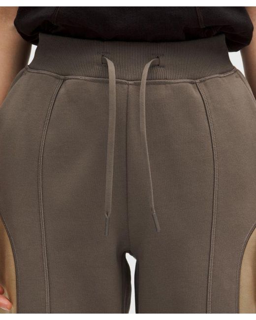 lululemon athletica Natural – Cotton Fleece Mid-Rise Straight-Leg Pants Slnsh Collection – – Size Large