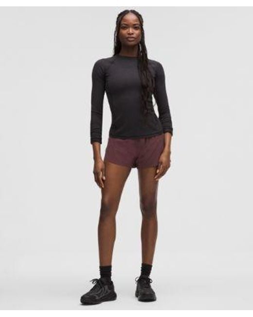 lululemon athletica Purple – Fast And Free High-Rise Classic-Fit Split Shorts – 3" – –