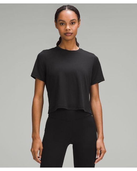 lululemon athletica Black Ultralight Waist-length T-shirt