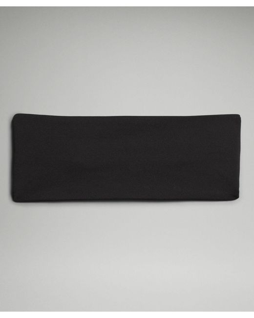lululemon athletica Nulu Wide Reversible Headband in Black