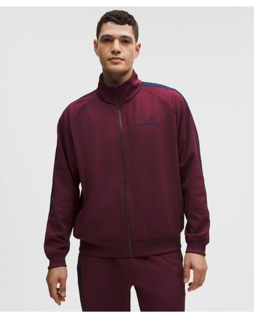 lululemon athletica Red Pique Relaxed-Fit Track Jacket for men