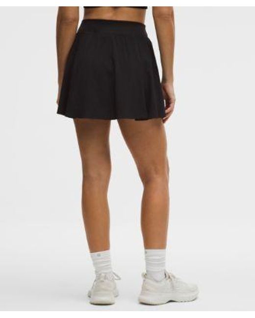 lululemon athletica Black A-Line Side-Pleat Tennis Skirt