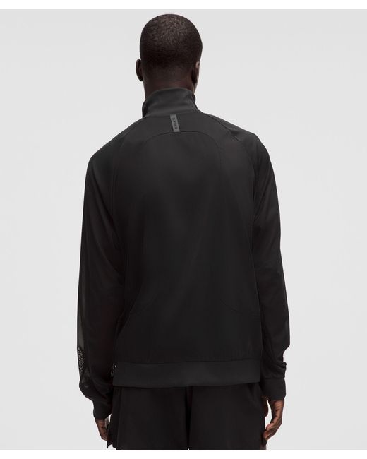 lululemon athletica Black – Mesh Full-Zip Track Jacket Slnsh Collection – – Size Large for men