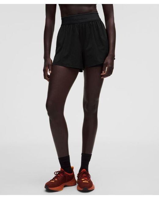 lululemon athletica Black License To Train Super-High-Rise Lined Short 3.5"
