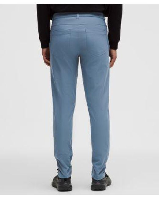 lululemon athletica Blue Abc Slim-Fit 5 Pocket Pant 34L for men