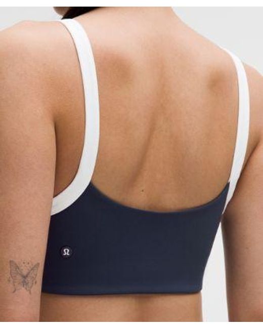 lululemon athletica Blue – Straight-Strap Sports Bra Light Support, B/C Cup Tennis Deuce – –