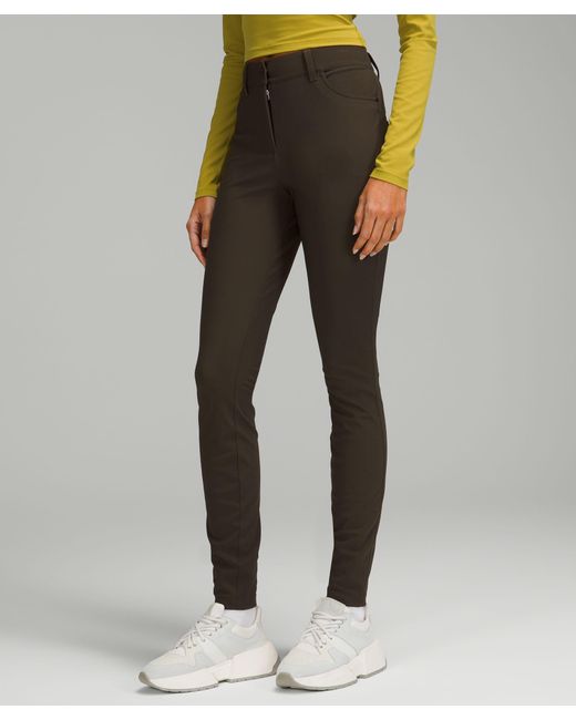 lululemon athletica Green City Sleek Slim-fit 5 Pocket High-rise Pant