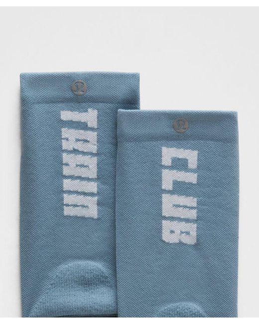 lululemon athletica Blue – Power Stride Crew Socks Train Club – – Size Large