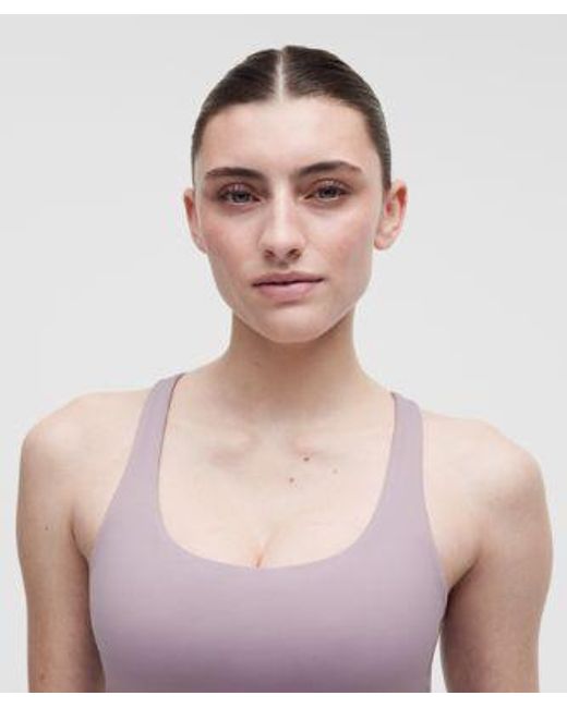 lululemon athletica Blue – Energy Longline Sports Bra Medium Support, B-D Cups Evolve – /Pastel – Size Large