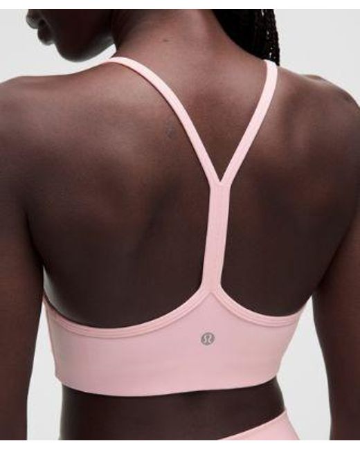 lululemon athletica Pink – Flow Y Sports Bra Light Support, A/B Cup Evolve – – Size Large