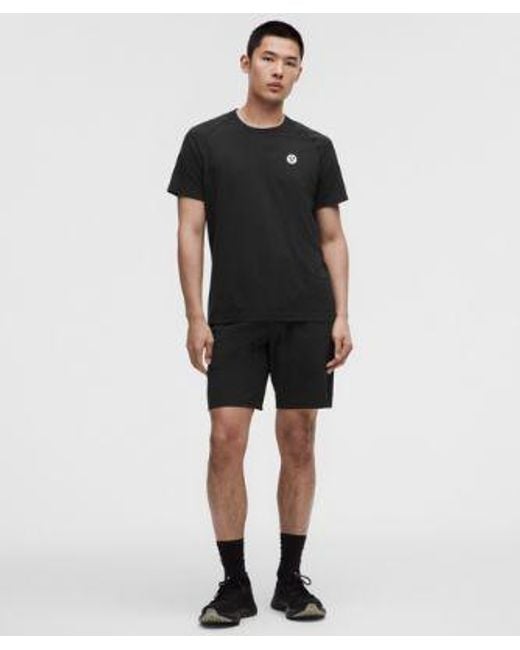 lululemon athletica Black – Metal Vent Tech Short-Sleeve Shirt Logo – – Size Large for men