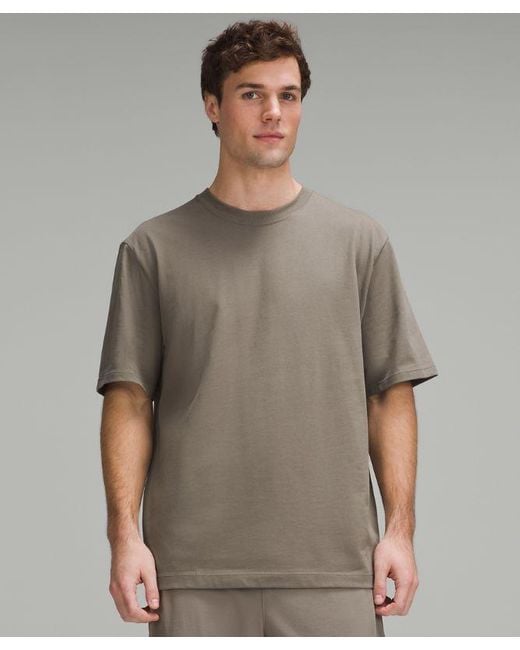lululemon athletica Gray – Heavyweight Jersey T-Shirt – – for men