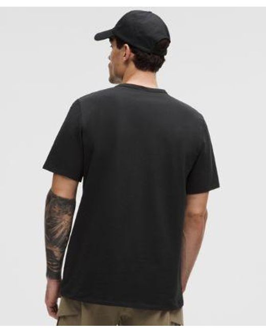 lululemon athletica Black Organic Cotton Classic-Fit T-Shirt for men