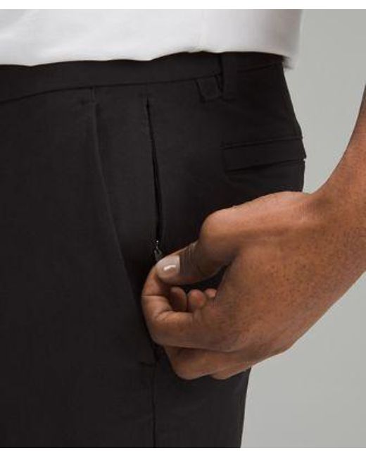 lululemon athletica Black Abc Slim-fit Trousers 34"l Stretch Cotton Versatwill for men