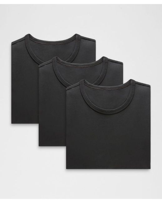 lululemon athletica Black – Organic Classic-Fit T-Shirt 3 Pack – – for men