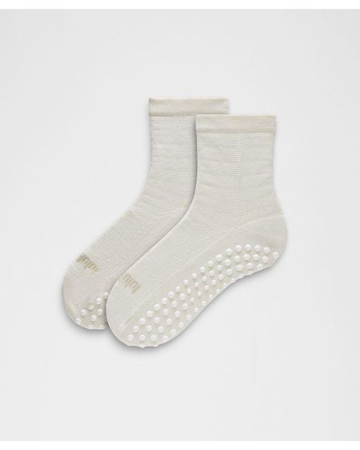 lululemon athletica White Find Your Balance Grip Socks