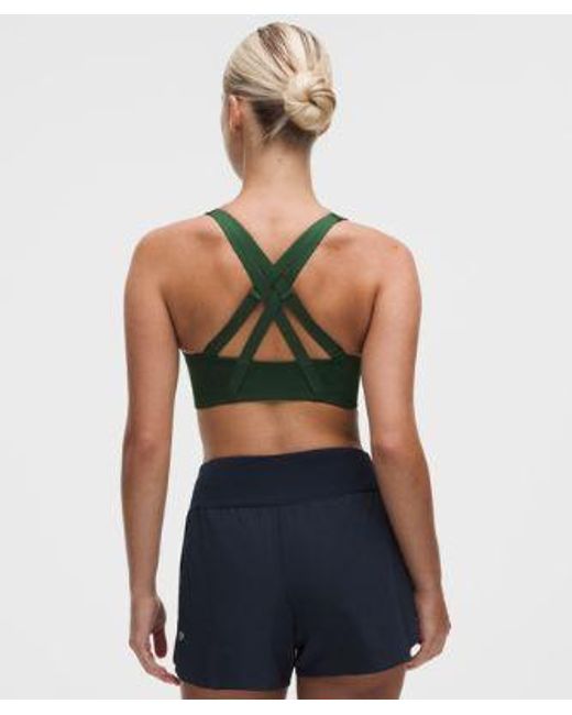 lululemon athletica Green Energy Zip-Front Bra
