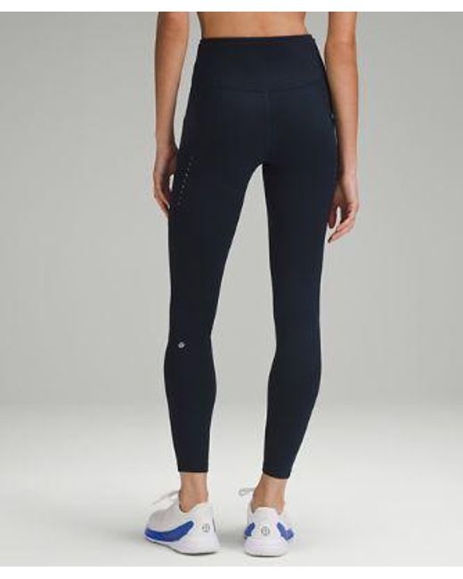 lululemon athletica Blue Fast And Free High-Rise Thermal Tight 28"