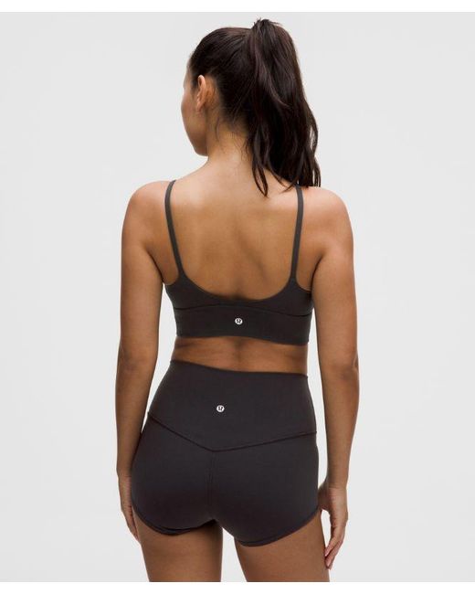lululemon athletica Black – Focuser High-Neck Sports Bra Light Support, A/B Cup – – Size Large